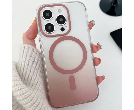 Чохол TPU+PC Shadow with MagSafe для Apple iPhone 16 Pro (6.3") Rose Gold