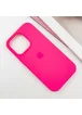Чехол Silicone Case Full Protective (AA) для Apple iPhone 16 Pro (6.3") Розовый / Barbie pink