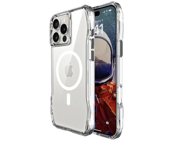 Чехол TPU Space Octagon with MagSafe для Apple iPhone 16 Pro (6.3") Clear