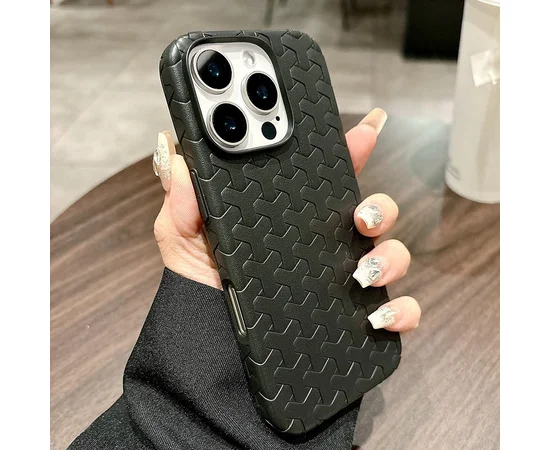 Чехол TPU Weaving для Apple iPhone 16 Pro (6.3") Black