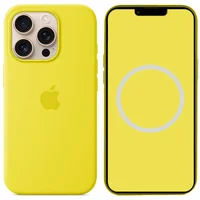 Чехол Silicone case (AAA) full with Magsafe and Animation для Apple iPhone 16 Pro (6.3") Star Fruit