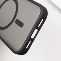 TPU+PC чехол Metal Buttons with MagSafe для Apple iPhone 16 Pro (6.3") Черный