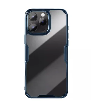 TPU чехол Nillkin Nature Pro Series для Apple iPhone 16 Pro (6.3") Синий (прозрачный)