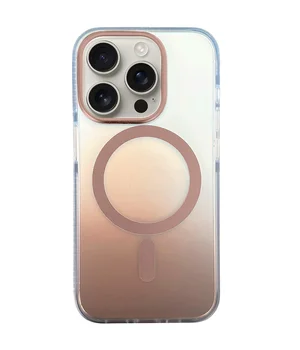 Чохол TPU+PC Phantom with MagSafe для Apple iPhone 16 Pro (6.3") Golden