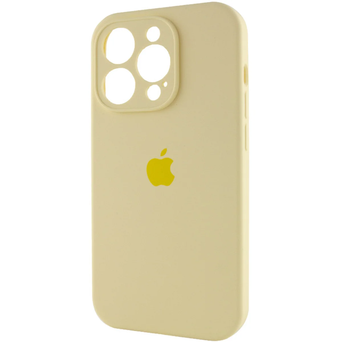 Чехол Silicone Case Full Camera Protective (AA) для Apple iPhone 16 Pro (6.3") Желтый / Mellow Yellow
