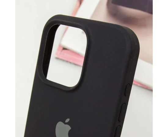 Чехол Silicone Case Full Protective (AA) для Apple iPhone 16 Pro (6.3") Черный / Black