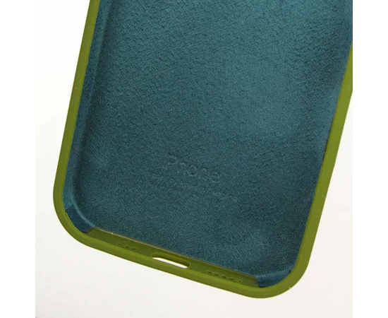 Чохол Silicone Case Full Protective (AA) для Apple iPhone 16 Pro (6.3") Зелений / Dark Olive