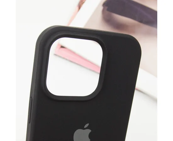Чехол Silicone Case Full Protective (AA) для Apple iPhone 16 Pro (6.3") Черный / Black