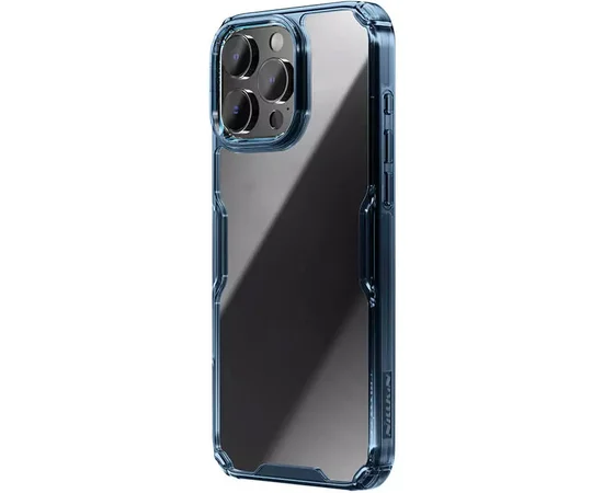 TPU чехол Nillkin Nature Pro Series для Apple iPhone 16 Pro (6.3") Синий (прозрачный)