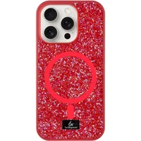 TPU чохол Bling World Rock Diamond with MagSafe для Apple iPhone 16 Pro (6.3") Red