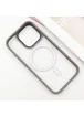 TPU+PC чехол Metal Buttons with MagSafe для Apple iPhone 16 Pro (6.3") Серый