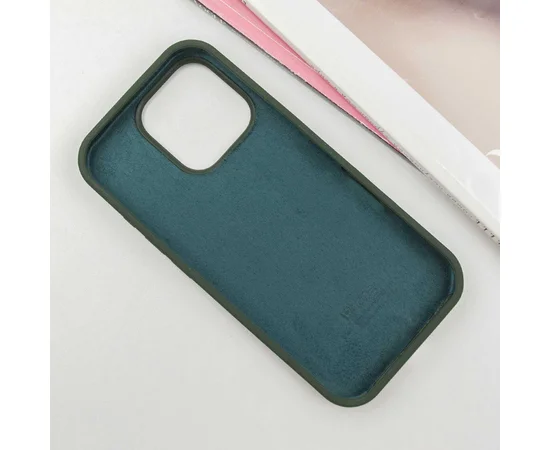 Чехол Silicone Case Full Protective (AA) для Apple iPhone 16 Pro (6.3") Зеленый / Cyprus Green