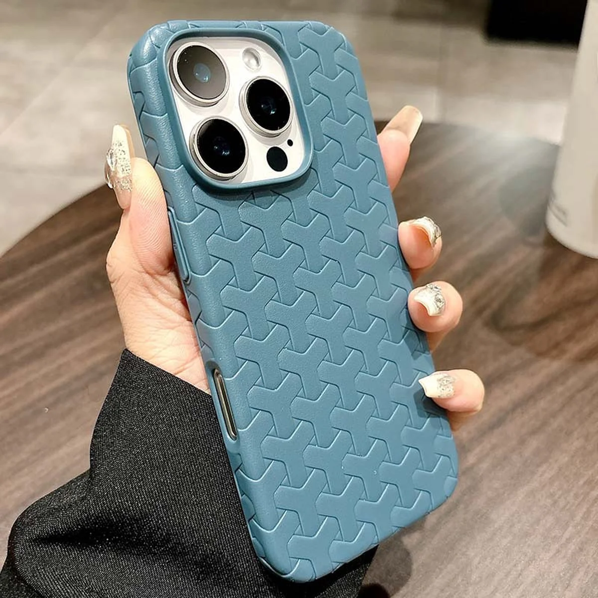 Чехол TPU Weaving для Apple iPhone 16 Pro (6.3") Blue