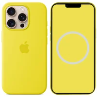 Чехол Silicone case (AAA) with Magsafe and Animation (button) для Apple iPhone 16 Pro (6.3") Star Fruit