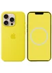 Чехол Silicone case (AAA) with Magsafe and Animation (button) для Apple iPhone 16 Pro (6.3") Star Fruit