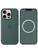 Чохол Silicone case (AAA) full with Magsafe and Animation для Apple iPhone 16 Pro (6.3") Lake Green