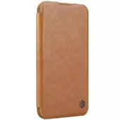 Шкіряний чохол-книжка Nillkin Qin Prop для Apple iPhone 16 Pro (6.3") Brown