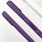 TPU+PC чехол Metal Buttons для Apple iPhone 16 Pro (6.3") Темно-Фиолетовый