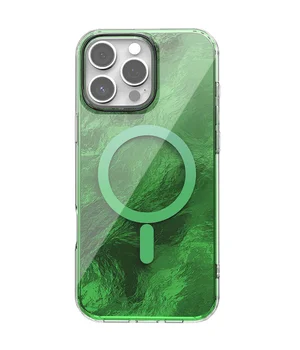Чохол TPU Shiny Mountain (MagFit) для Apple iPhone 16 Pro (6.3") Green