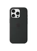 Чехол Silicone case (AAA) full with Magsafe and Animation для Apple iPhone 16 Pro (6.3") Black
