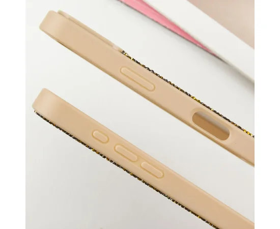 TPU чехол Bling World Rock Diamond для Apple iPhone 16 Pro (6.3") Золотой