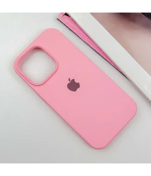 Чехол Silicone Case Full Protective (AA) для Apple iPhone 16 Pro (6.3") Розовый / Pink