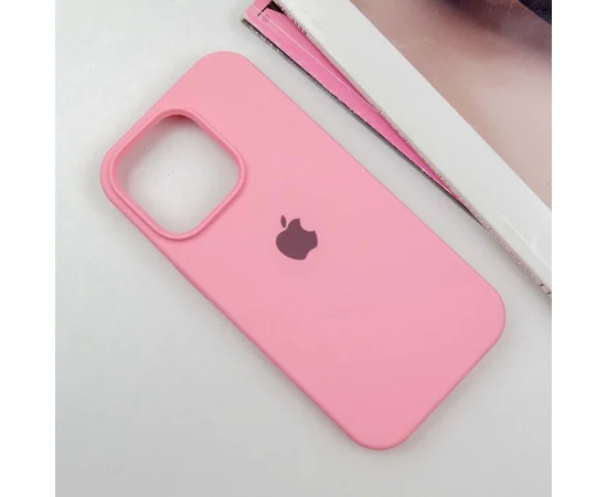 Чехол Silicone Case Full Protective (AA) для Apple iPhone 16 Pro (6.3") Розовый / Pink