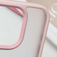 TPU+PC чехол Metal Buttons для Apple iPhone 16 Pro (6.3") Розовый