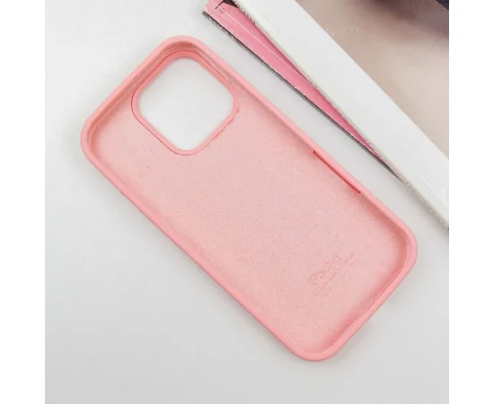 Чехол Silicone Case Full Protective (AA) для Apple iPhone 16 Pro (6.3") Розовый / Pink