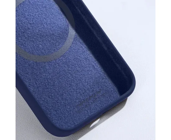 Чехол Silicone Nillkin LensWing Prop Magnetic для Apple iPhone 16 Pro (6.3") Синий / Blue