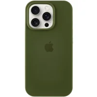 Чохол Silicone Case Full Protective (AA) для Apple iPhone 16 Pro (6.3") Зелений / Dark Olive