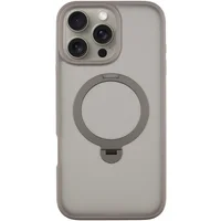 TPU+PC чехол Metal Buttons with MagSafe Colorful HQ Ring для Apple iPhone 16 Pro (6.3") Grey