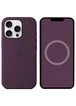 Чохол Silicone case (AAA) with Magsafe and Animation (button) для Apple iPhone 16 Pro (6.3") Plum