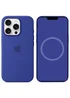 Чохол Silicone case (AAA) з Magsafe and Animation (button) для Apple iPhone 16 Pro (6.3") Ultramarine