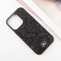TPU чехол Bling World Rock Diamond для Apple iPhone 16 Pro (6.3") Черный