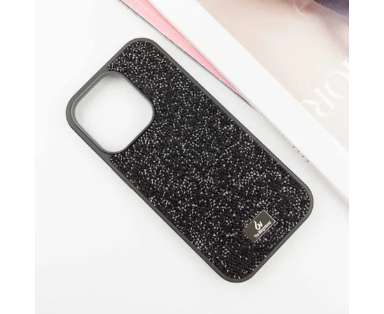 TPU чехол Bling World Rock Diamond для Apple iPhone 16 Pro (6.3") Черный