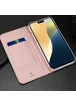 Чохол-книжка Dux Ducis з кишенею для візиток для Apple iPhone 16 Pro (6.3") Rose Gold