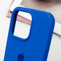 Чехол Silicone Case Full Protective (AA) для Apple iPhone 16 Pro (6.3") Синий / Capri Blue
