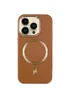 Кожаный чехол SnapCase with MagSafe для Apple iPhone 16 Pro (6.3") Brown