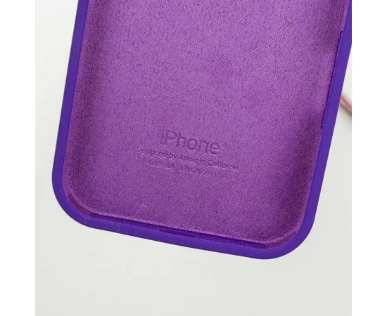Чехол Silicone Case Full Protective (AA) для Apple iPhone 16 Pro (6.3") Фиолетовый / Ultra Violet
