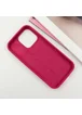 Чехол Silicone Case Full Protective (AA) для Apple iPhone 16 Pro (6.3") Красный / Rose Red