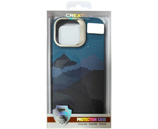 TPU чехол Pixel Craft with MagSafe для Apple iPhone 16 Pro (6.3") Mountain Blue