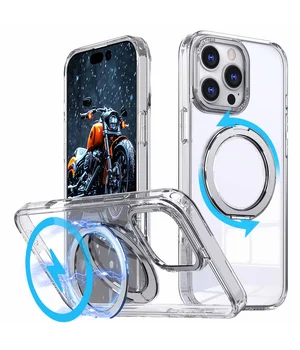 Чехол TPU+PC Empire with MagSafe and Ring для Apple iPhone 16 Pro (6.3") Clear