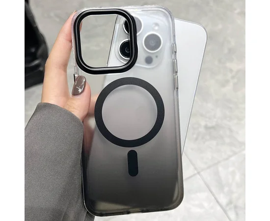 Чехол TPU+PC Shadow with MagSafe для Apple iPhone 16 Pro (6.3") Black