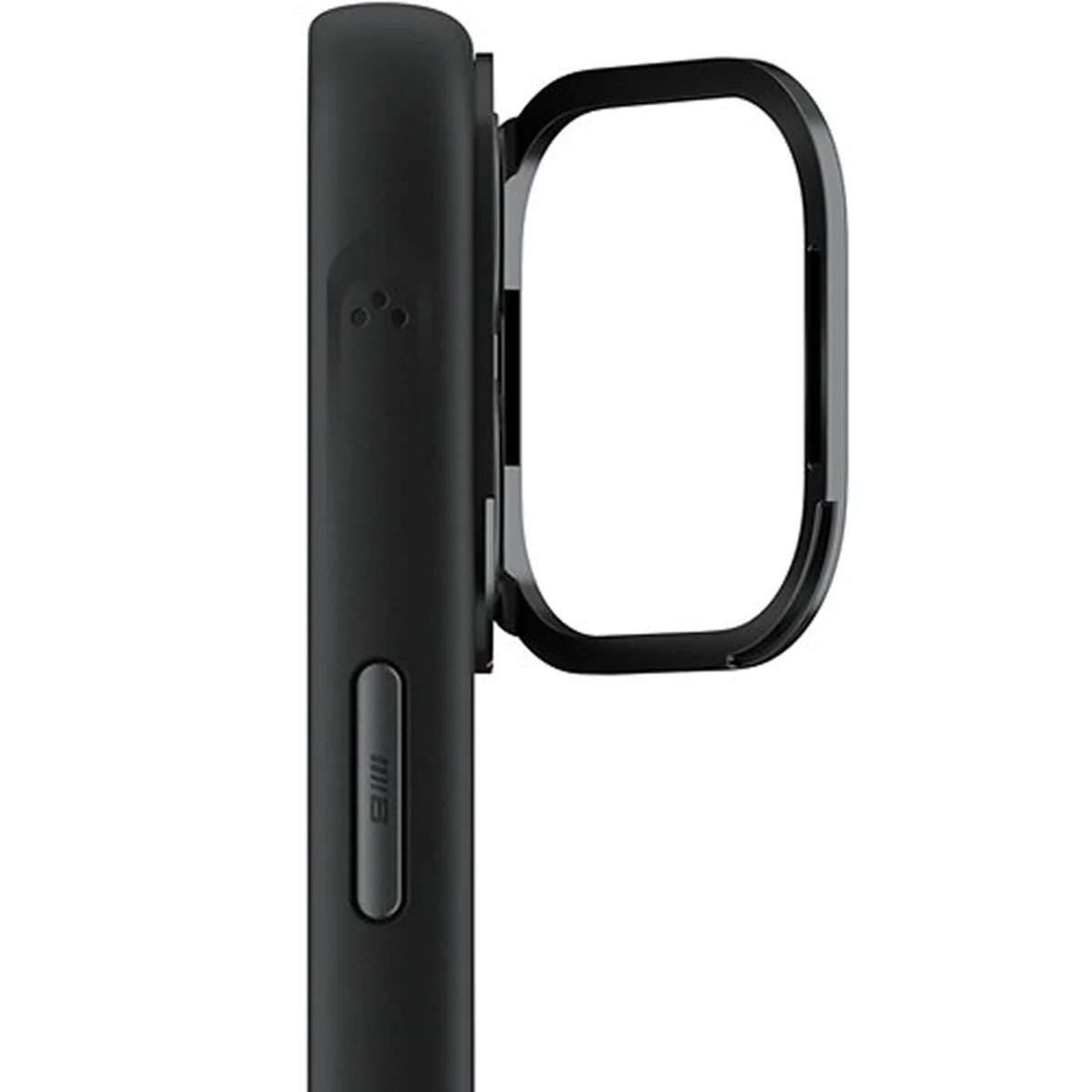 TPU+PC чехол Blueo Frosted Heat Dissipation Stand with MagSafe для Apple iPhone 16 Pro (6.3") Черный / Black