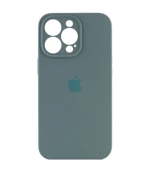 Чехол Silicone Case Full Camera Protective (AA) для Apple iPhone 16 Pro (6.3") Зеленый / Pine green