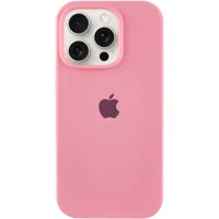 Чехол Silicone Case Full Protective (AA) для Apple iPhone 16 Pro (6.3") Розовый / Light pink