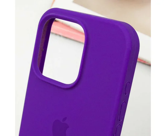 Чехол Silicone Case Full Protective (AA) для Apple iPhone 16 Pro (6.3") Фиолетовый / Ultra Violet