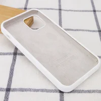 Чехол Silicone Case Full Protective (AA) для Apple iPhone 16 Pro (6.3") Белый / White