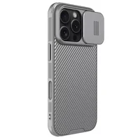 Карбоновая накладка Nillkin CamShield Pro для Apple iPhone 16 Pro (6.3") Titanium Gray